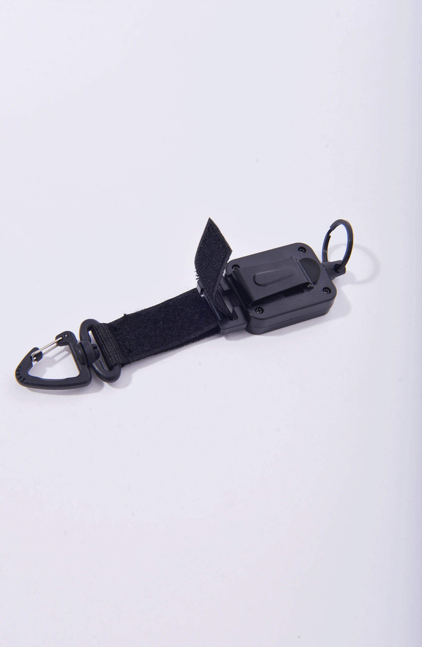 Luda - Black Retractable Keychain