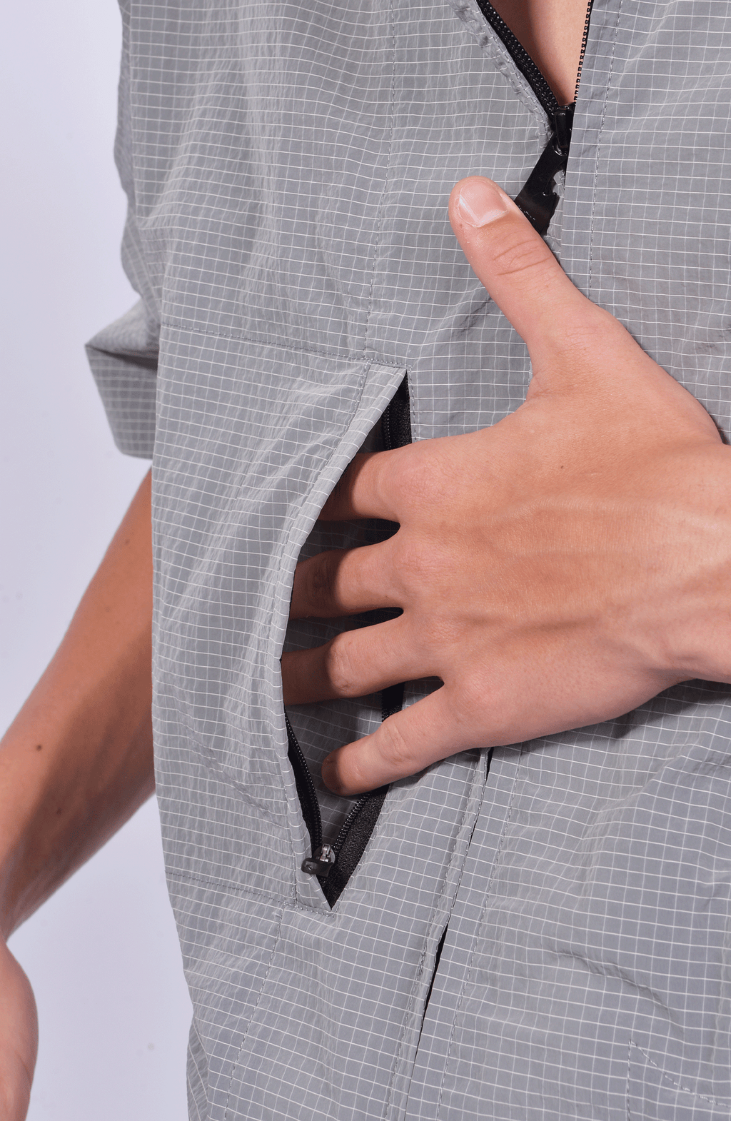 Luda - Short Sleeve Overshirt - Grey