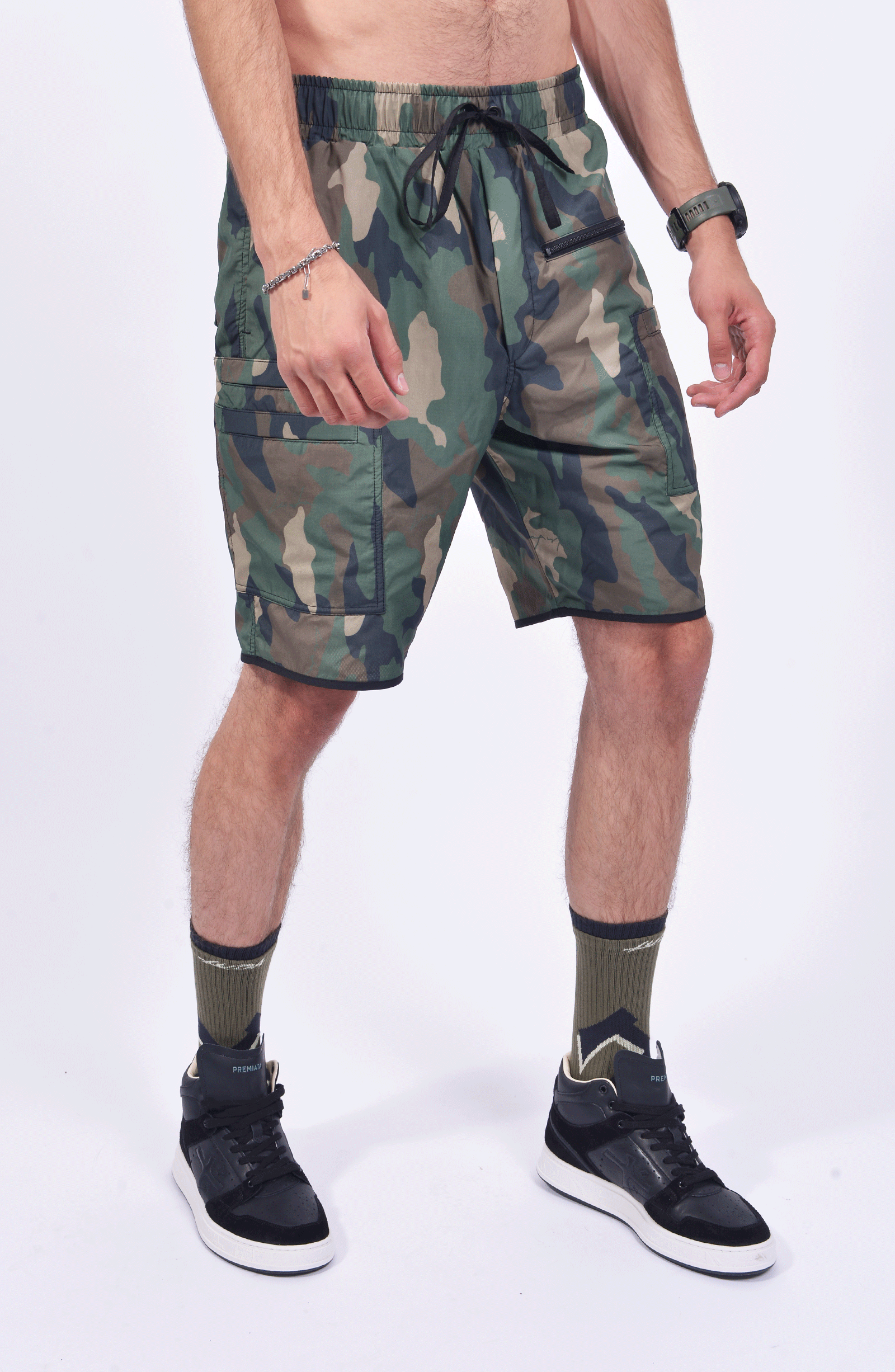 Luda - Camo Double Pocket Shorts