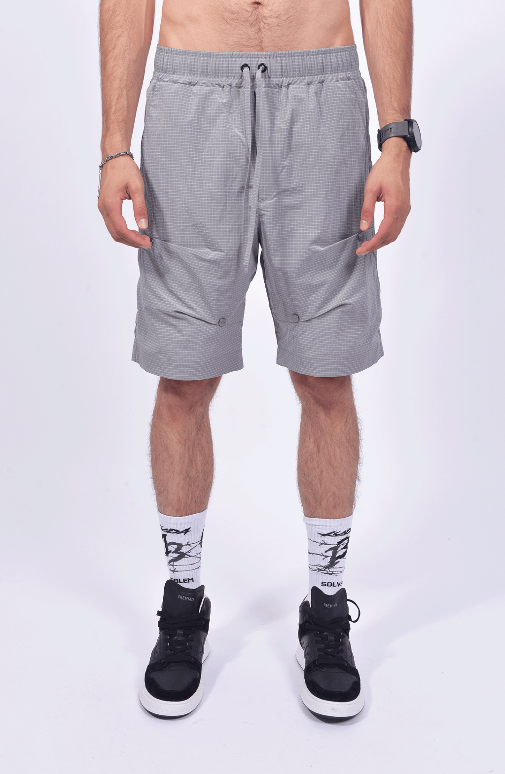 Luda - Grey Tackon Shorts