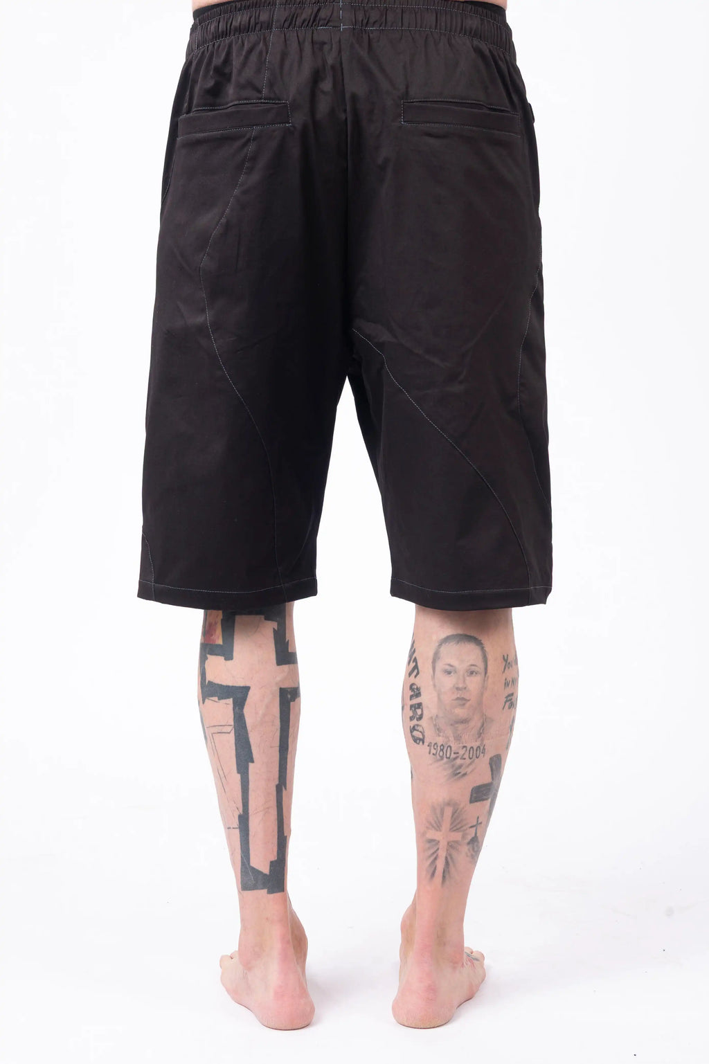 Luda - Asymmetric Black Shorts