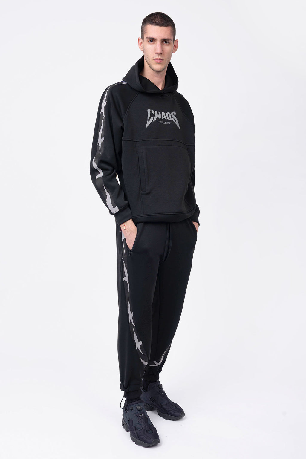 Luda - Elasticated Cuff Pants Black