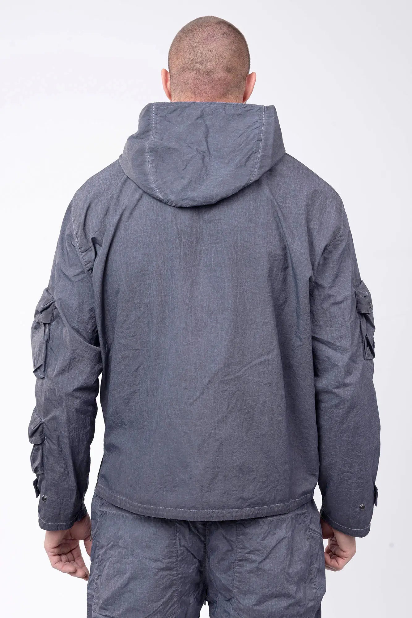 Luda - Grey Dyed Polyester Jacket