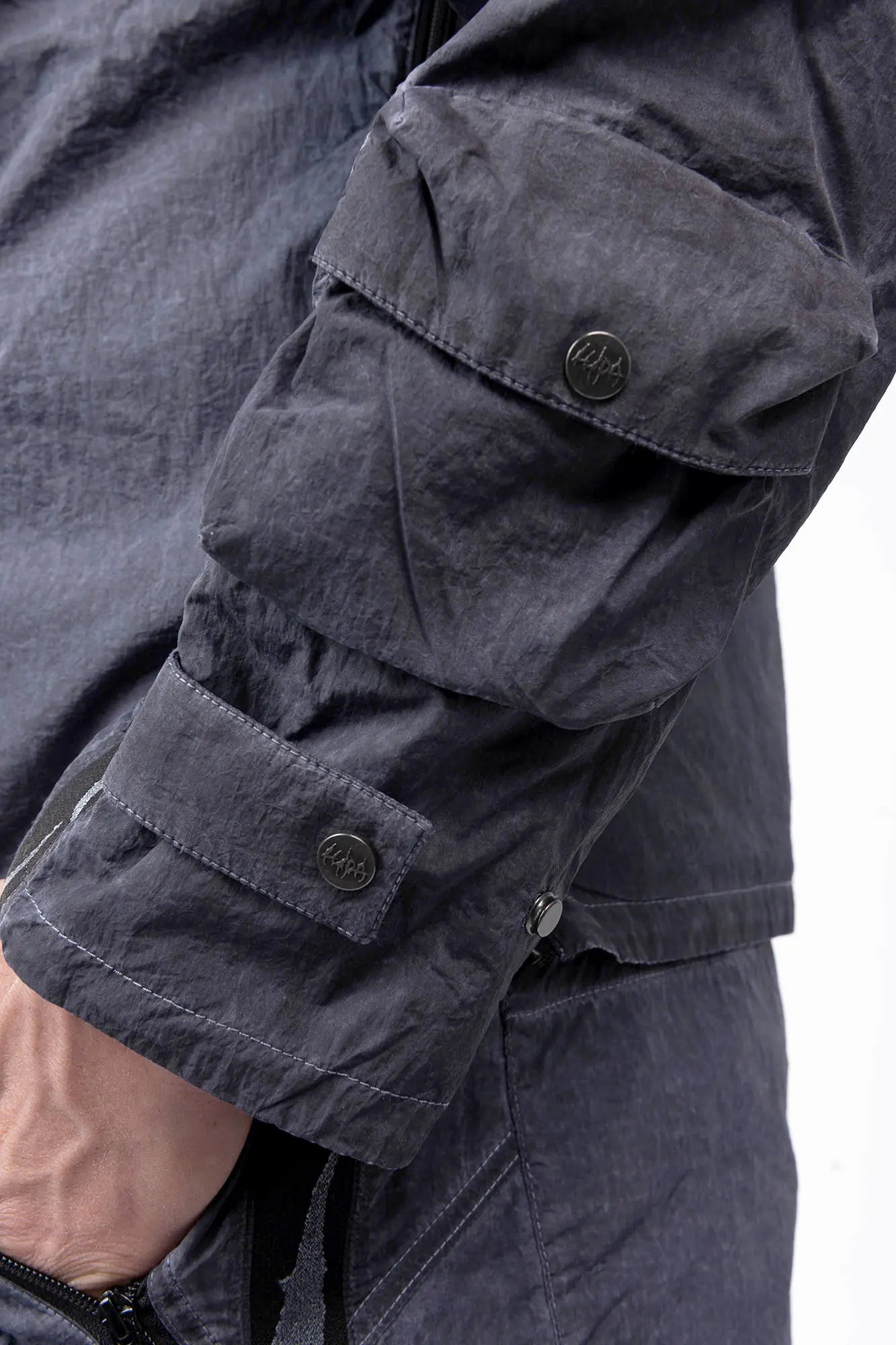 Luda - Grey Dyed Polyester Jacket