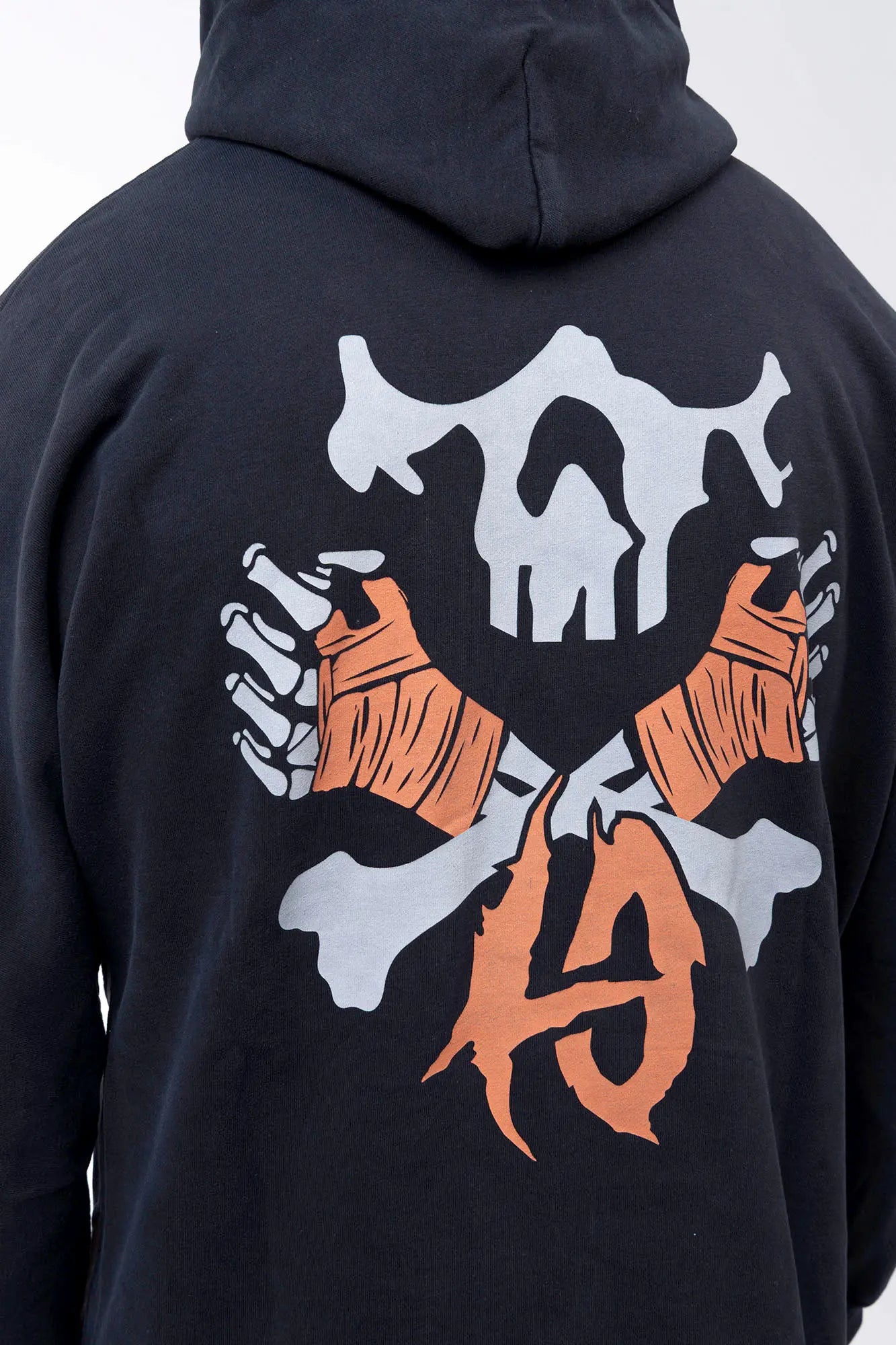 Luda - Bones Multicolor Hoodie Garment Dyed