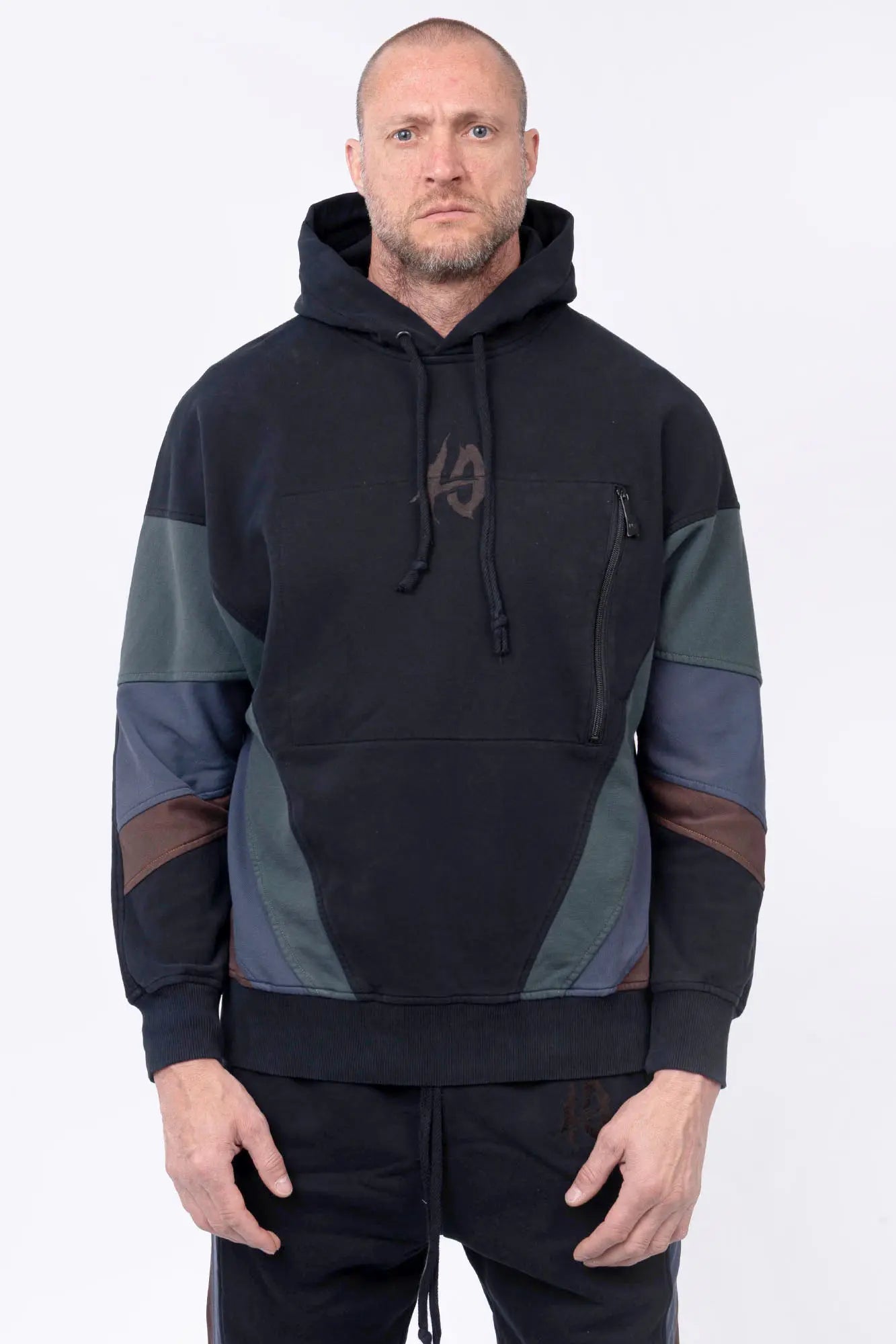 Luda - Bones Multicolor Hoodie Garment Dyed
