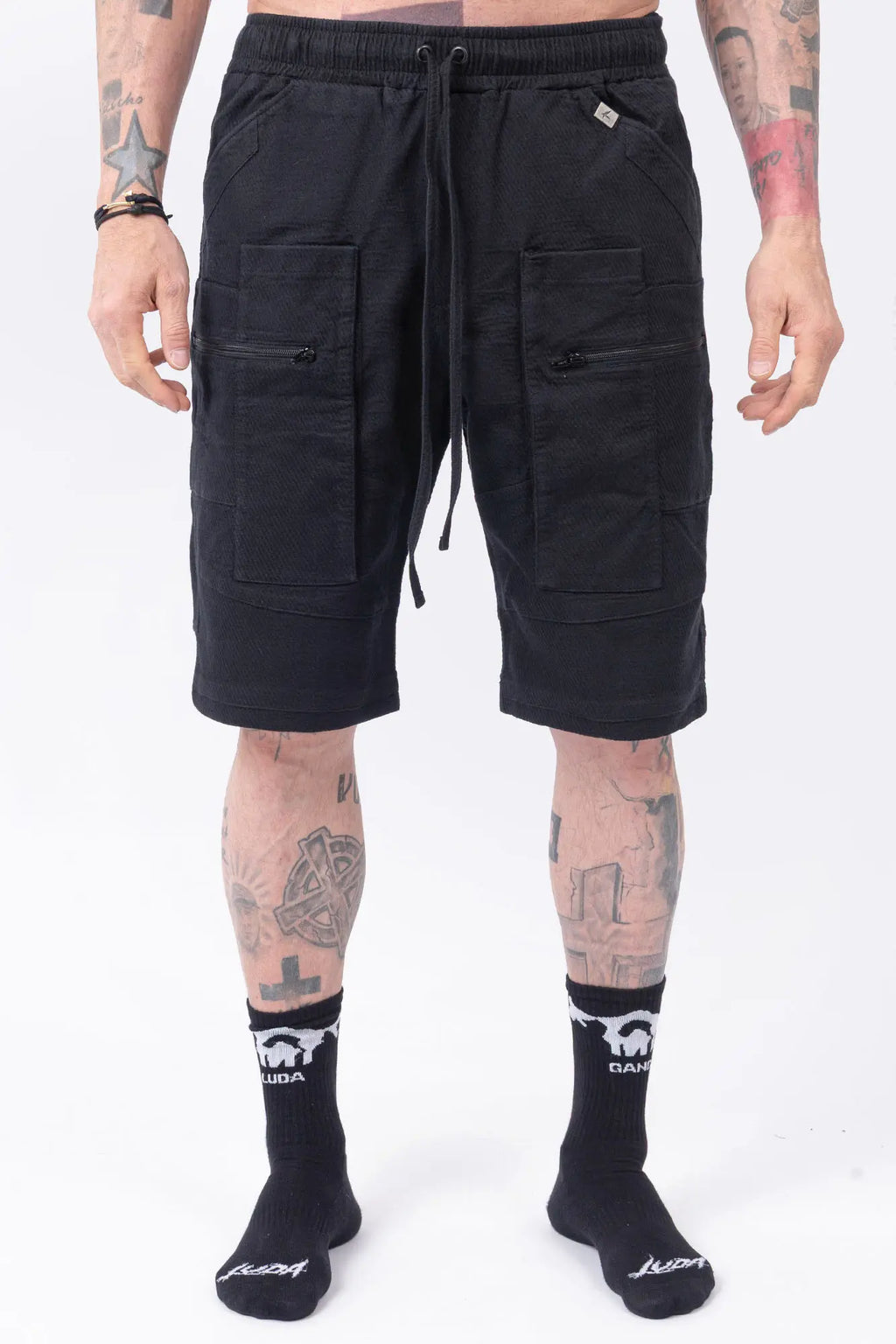 Luda - Cargo Ziggy Shorts - Black