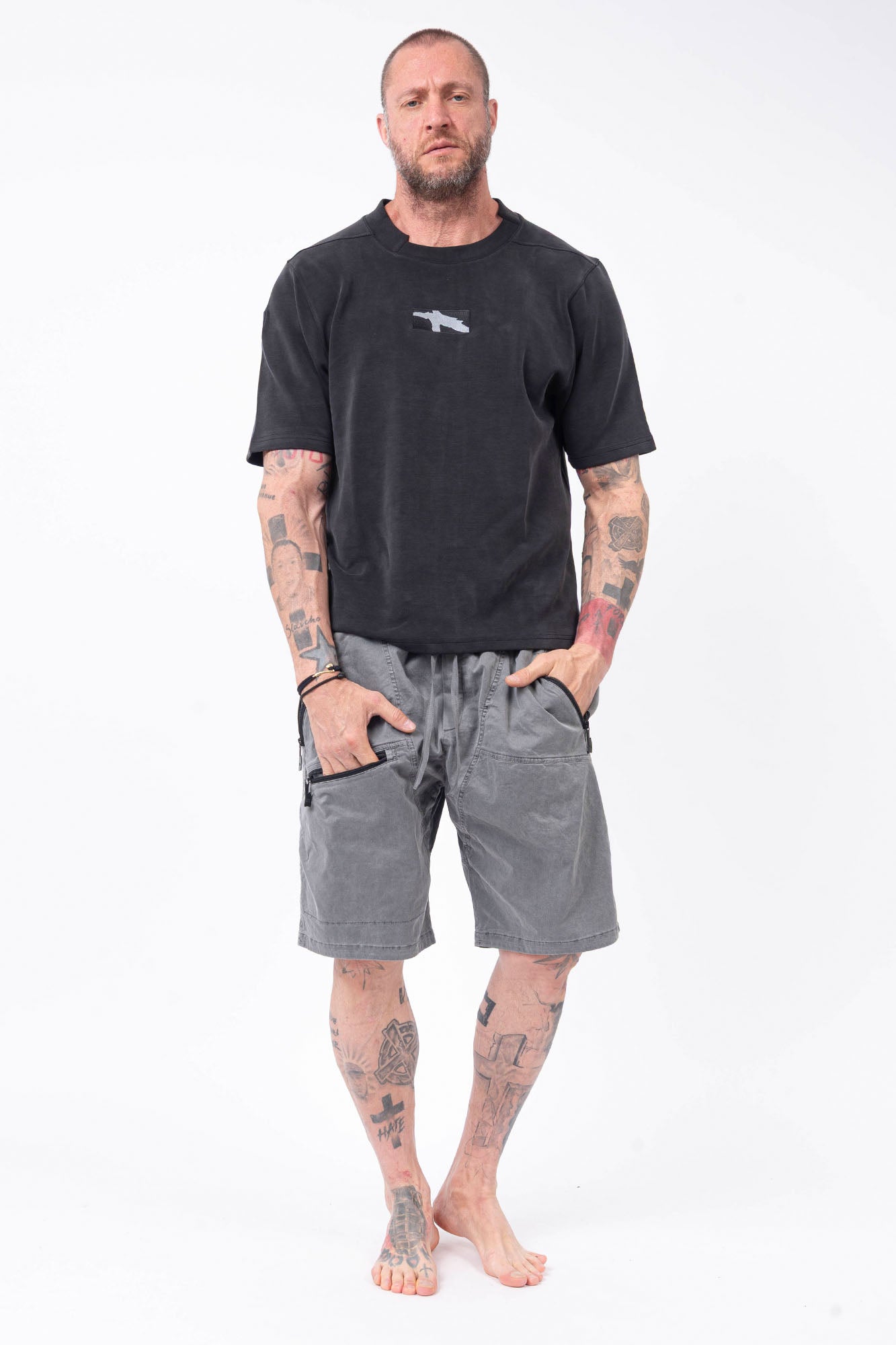 Luda - Triple Zipper Grey Shorts – LUD/A Shop
