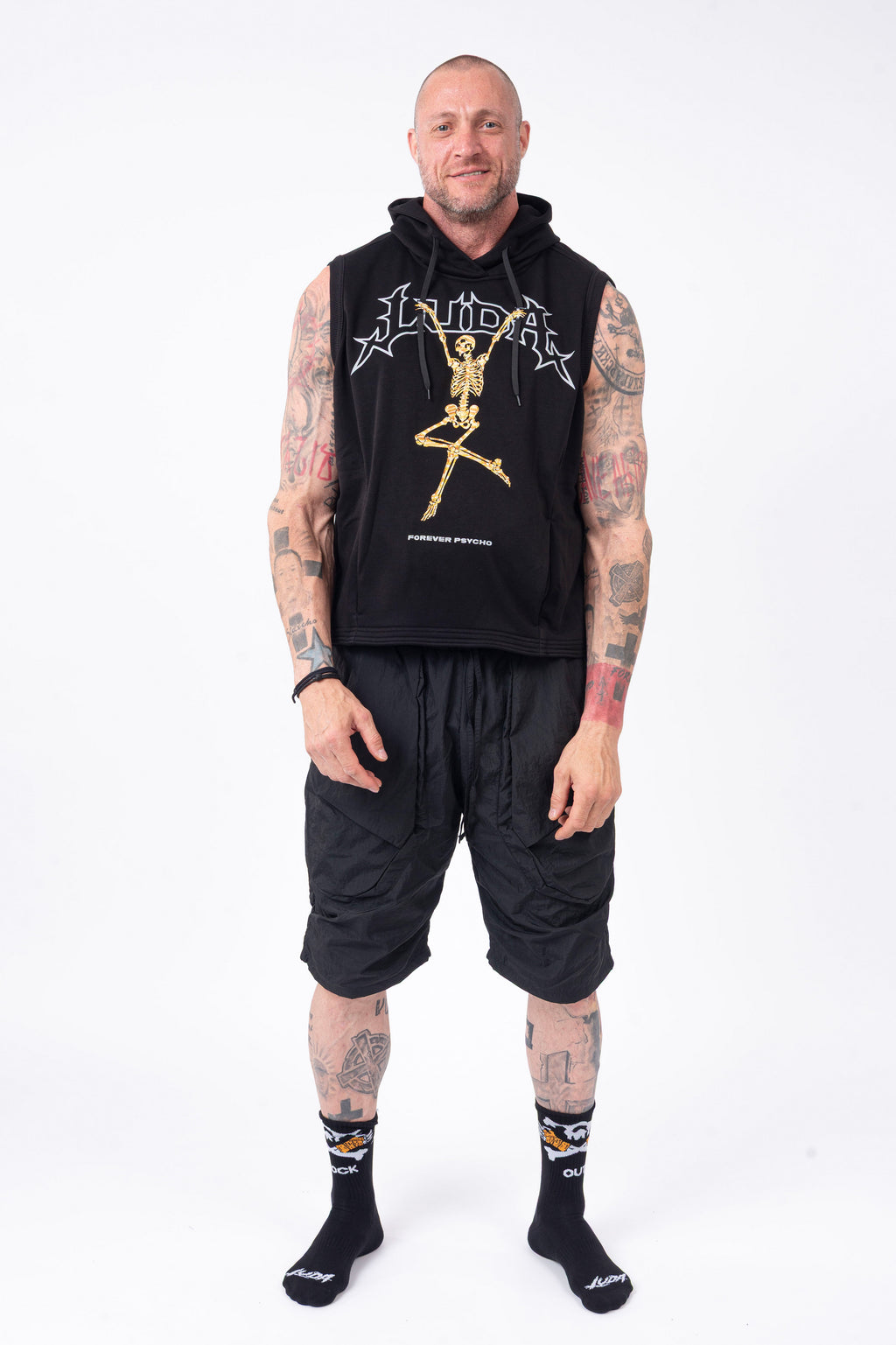 Luda - Skeleton Hooded Vest