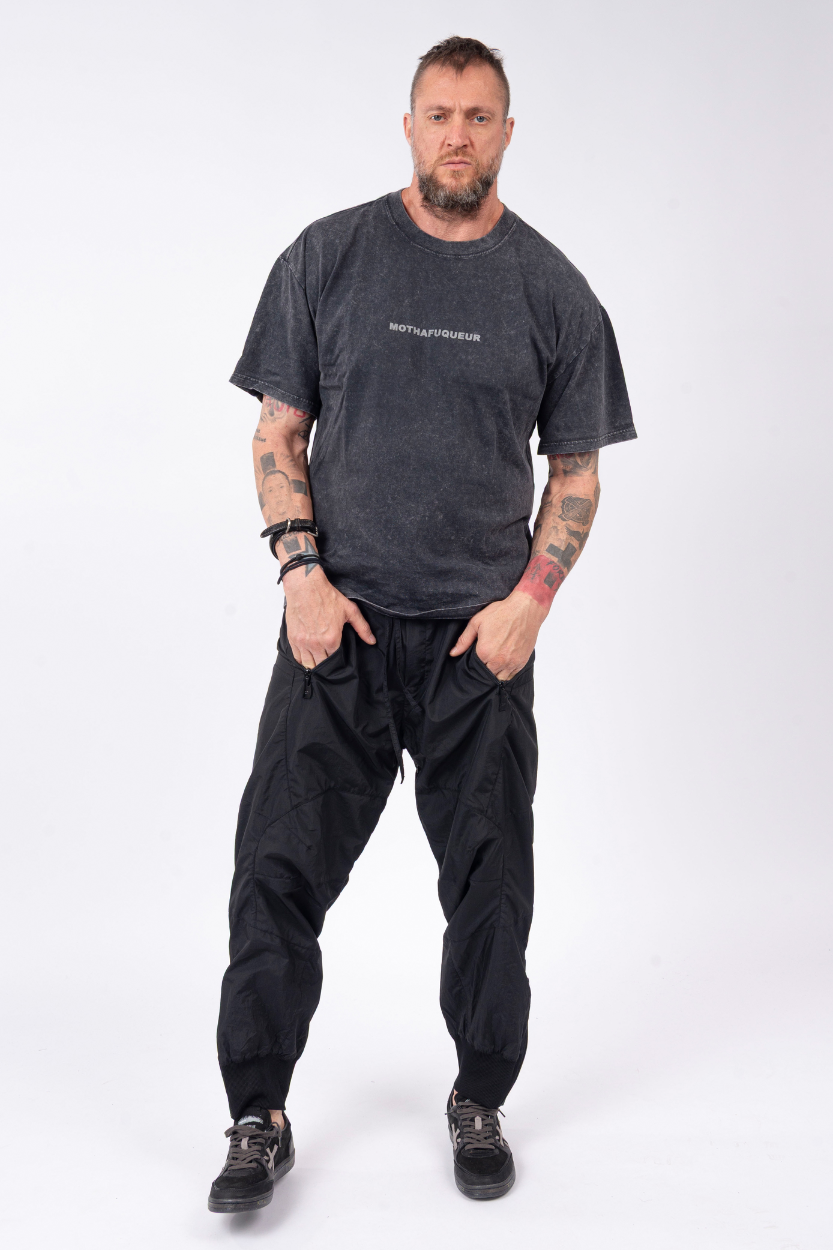 Luda - Black Nylon Pants