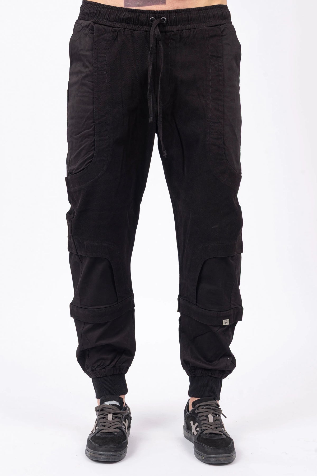 Luda - Diagonal Black Trousers