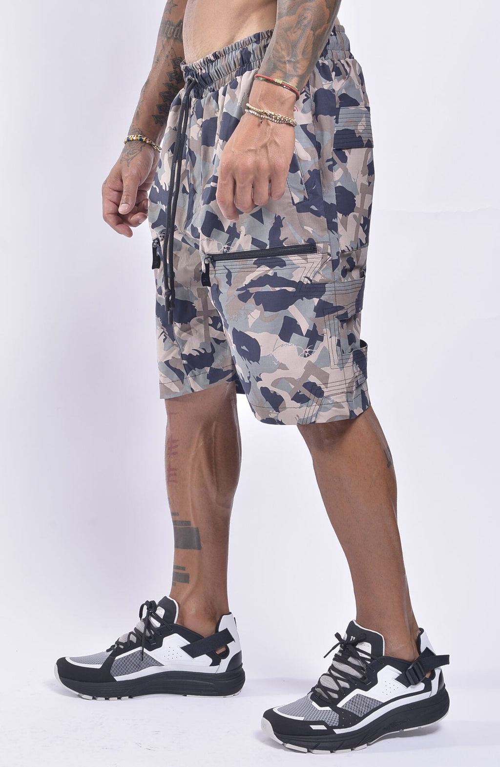 Luda - Camo Joker Face Shorts - Brown