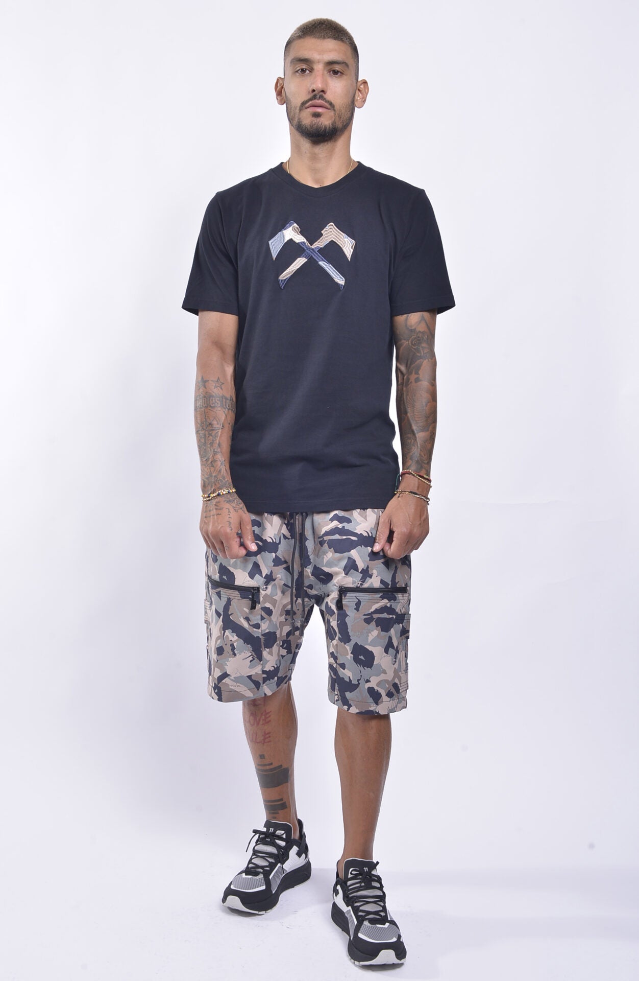 Luda - Camo Joker Face Shorts - Brown
