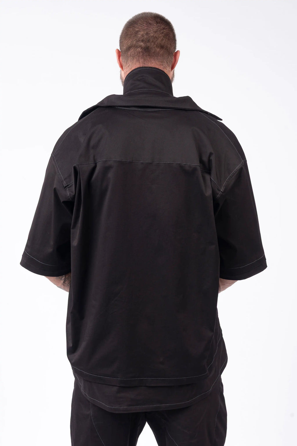 Luda - Oversized Double Black Shirt