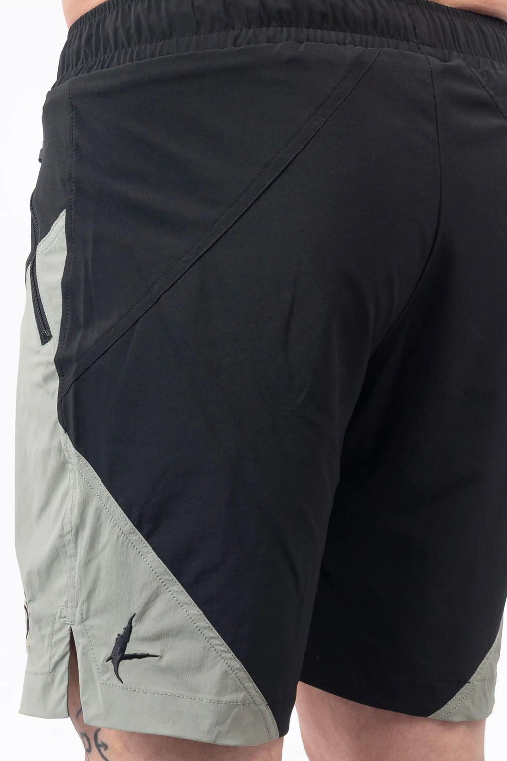 Luda - Black/Green Hammerhead Swim Shorts