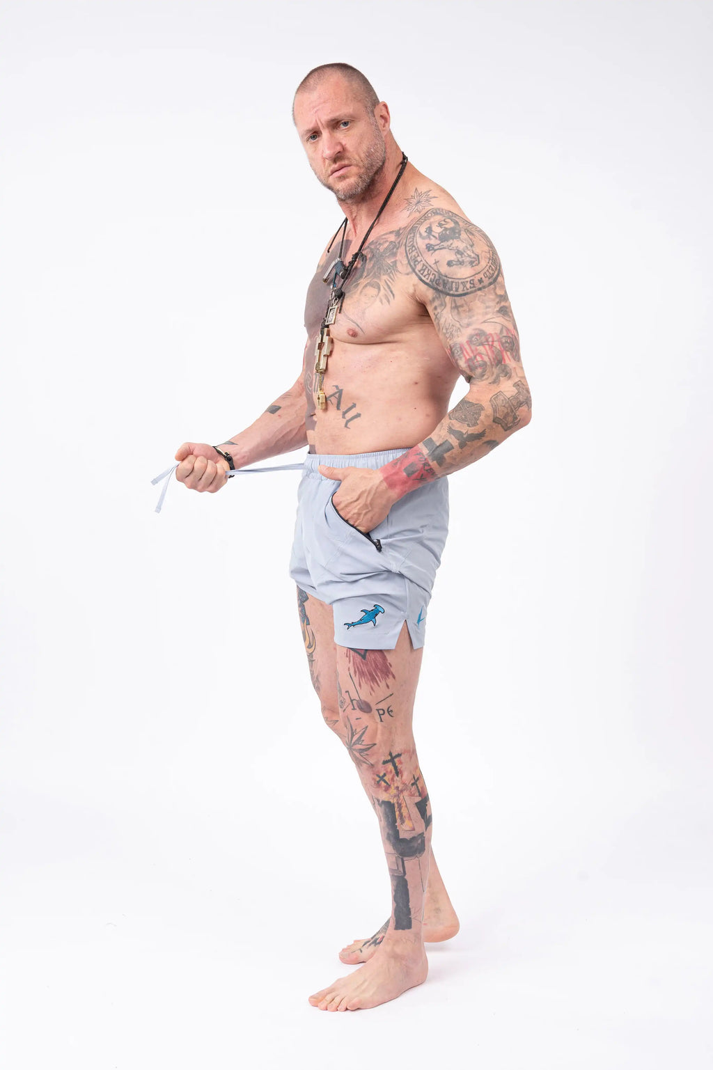 Luda - Grey Hammerhead Swim Shorts