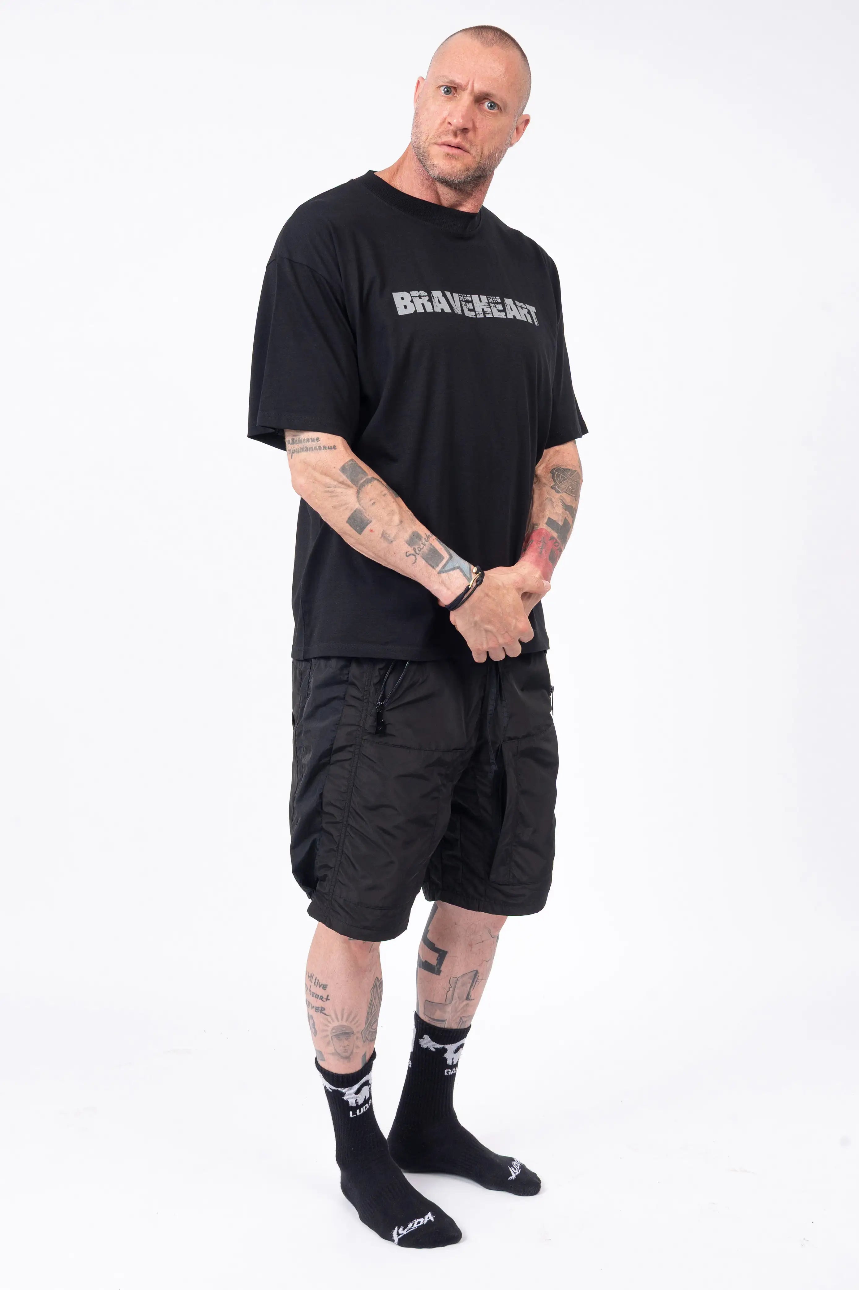 Luda - Cargo Dual-Black Shorts