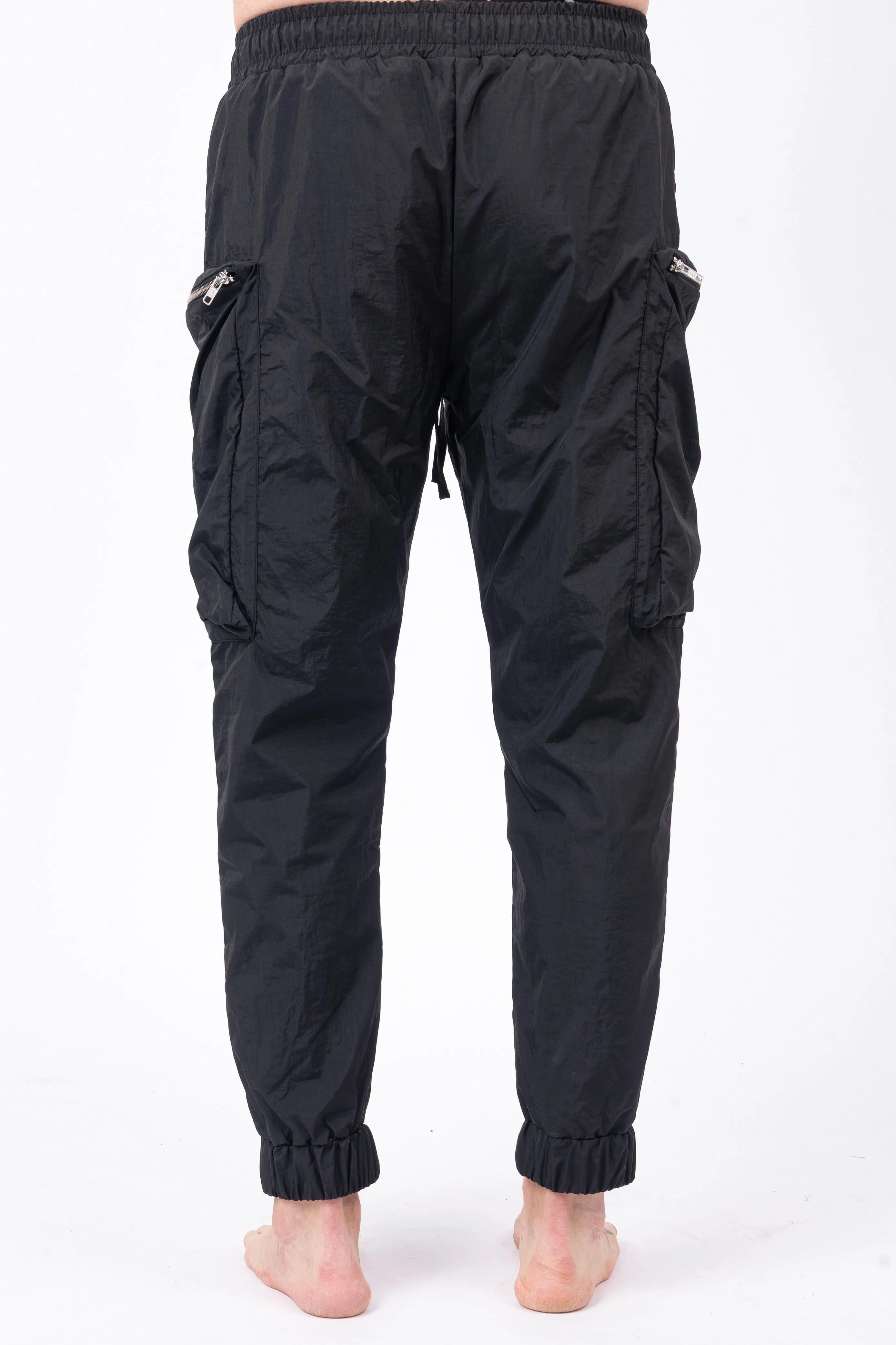 Luda - Metal Zipper Black Pants