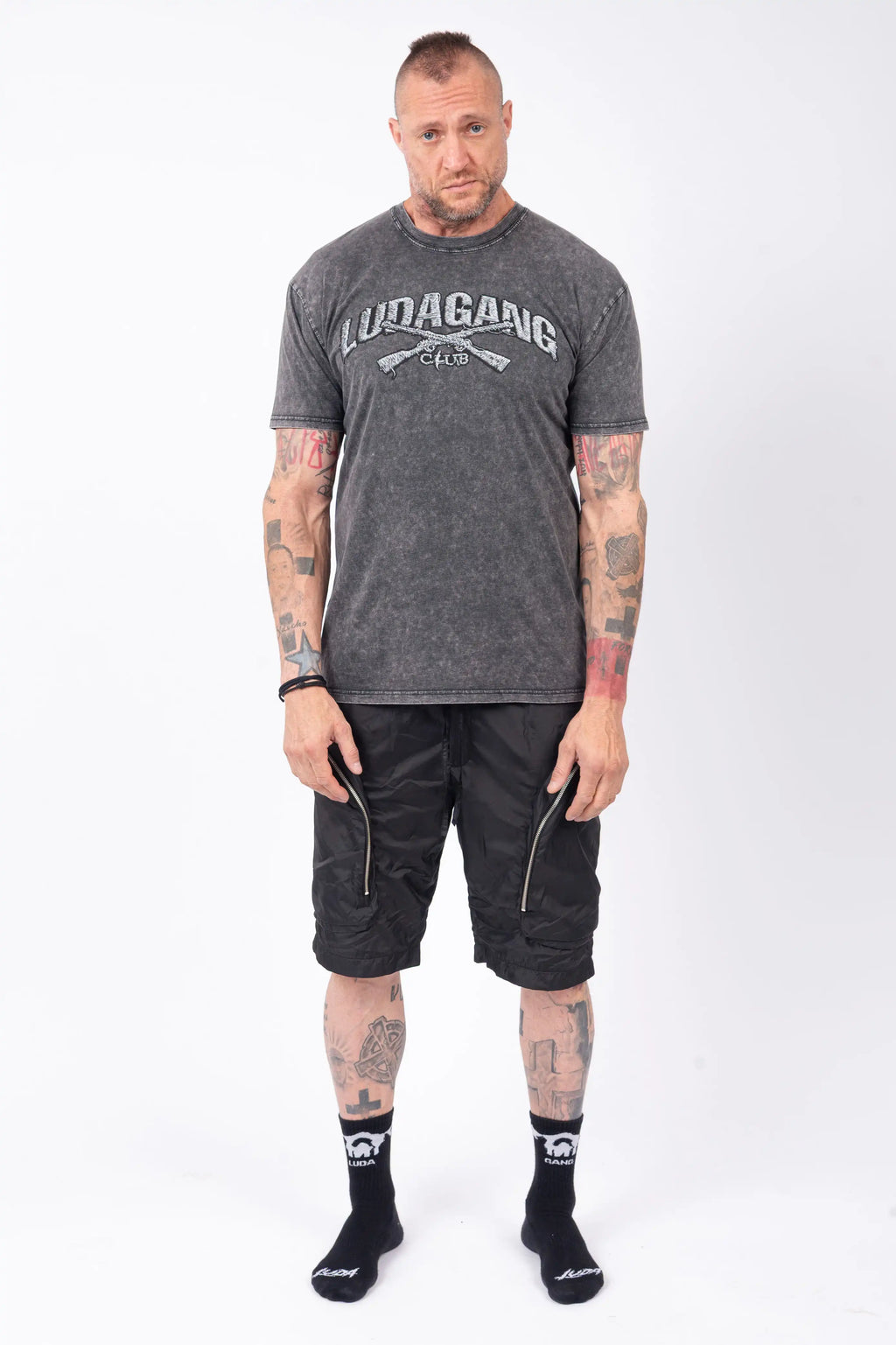 Luda -  Zipper Pockets Cargo Shorts