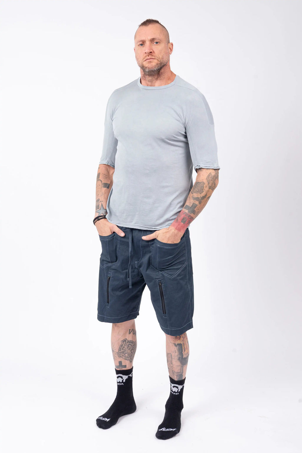 Luda - Plain Grey Dyed T-Shirt