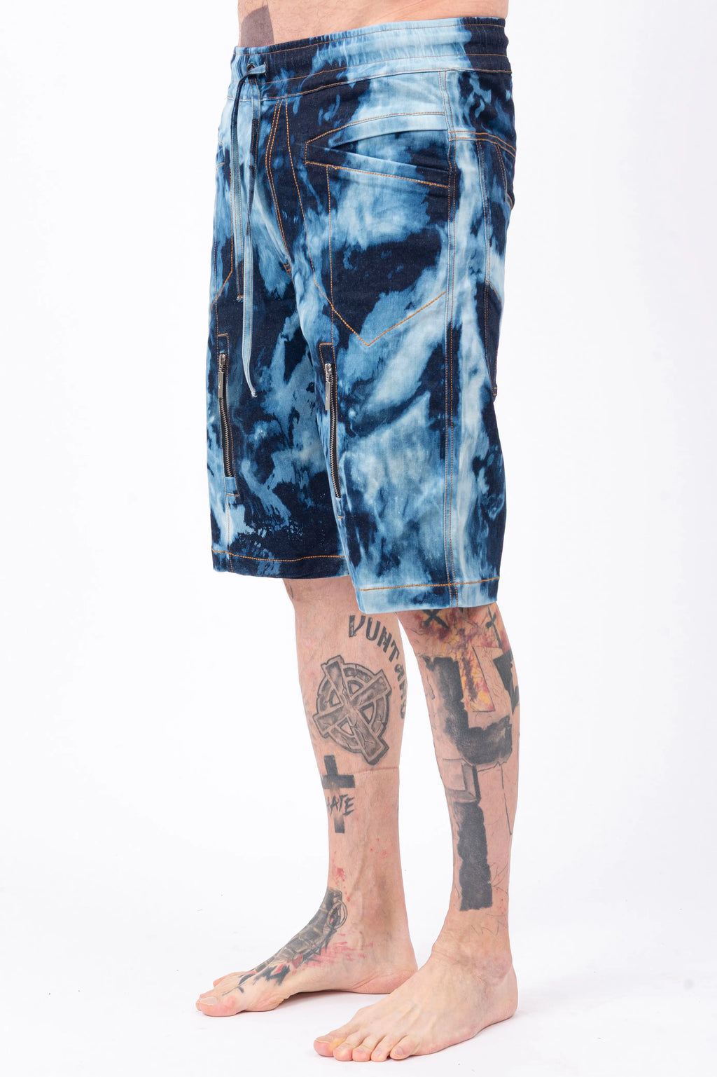 Luda - Ocean Splash Stretch Denim Shorts