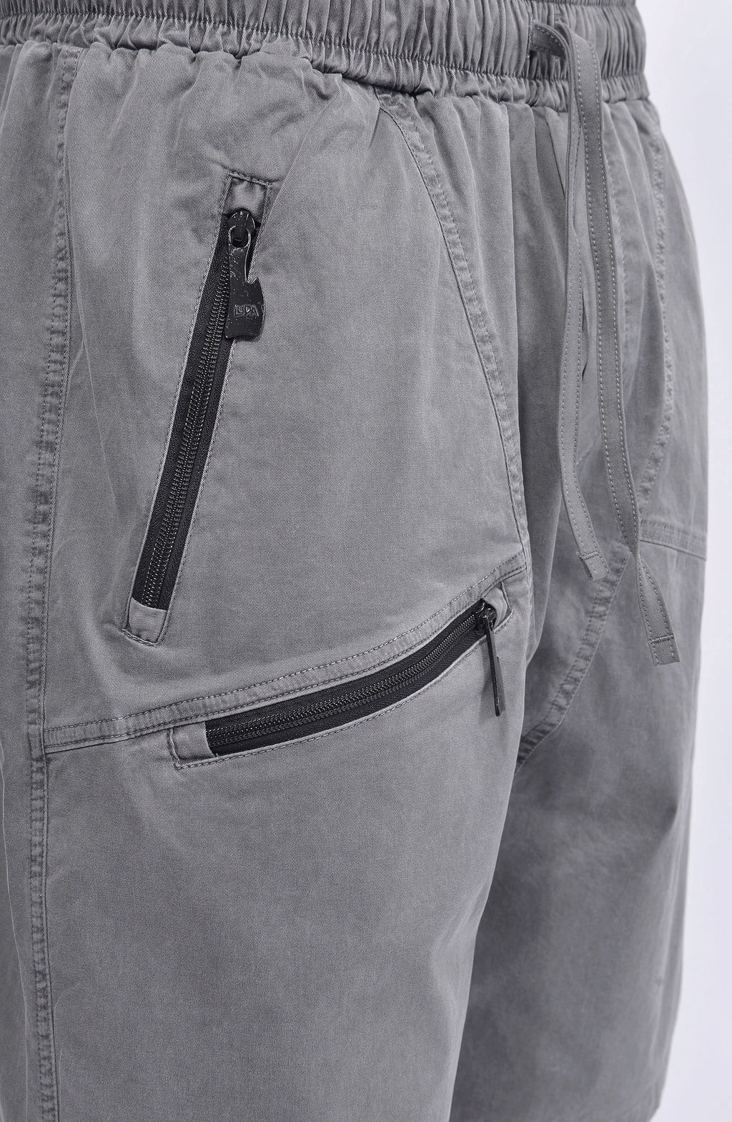 Luda - Triple Zipper Grey Shorts