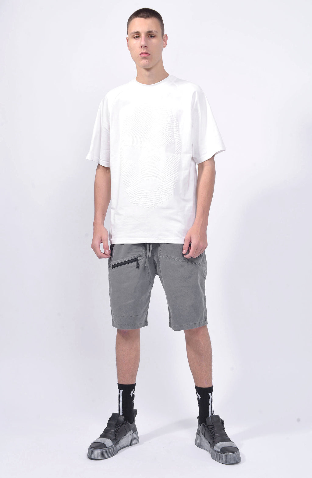 Luda - Triple Zipper Grey Shorts